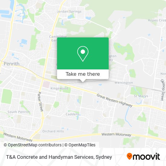 T&A Concrete and Handyman Services map