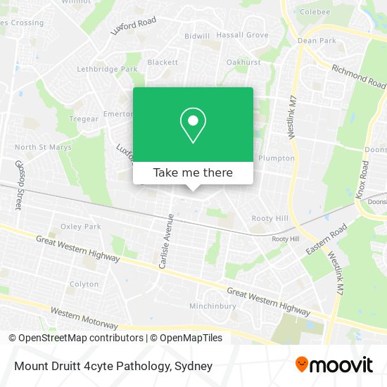 Mount Druitt 4cyte Pathology map