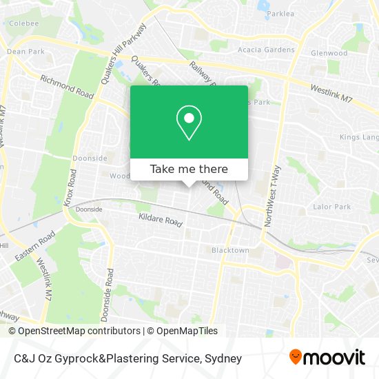 C&J Oz Gyprock&Plastering Service map