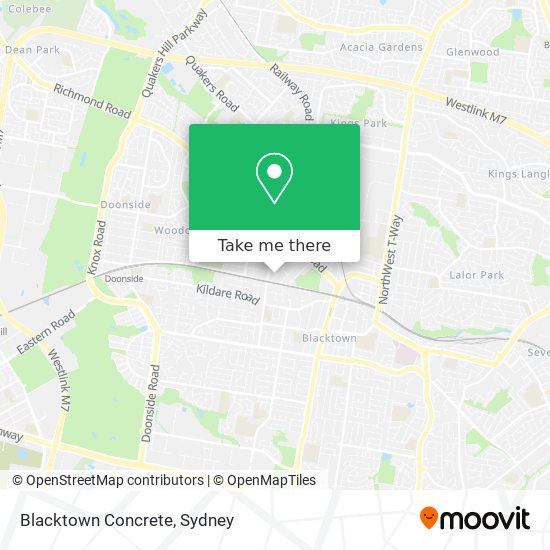 Blacktown Concrete map