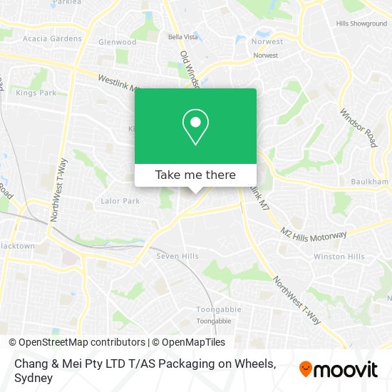 Mapa Chang & Mei Pty LTD T / AS Packaging on Wheels