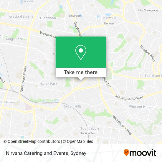 Nirvana Catering and Events map