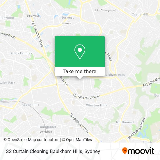 Mapa SS Curtain Cleaning Baulkham Hills