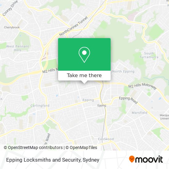 Epping Locksmiths and Security map