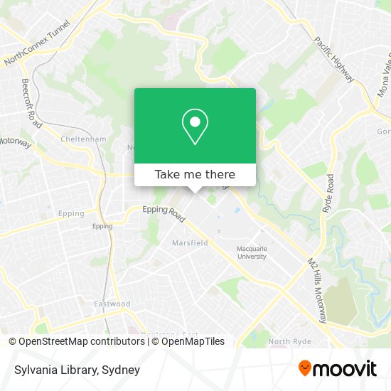 Sylvania Library map