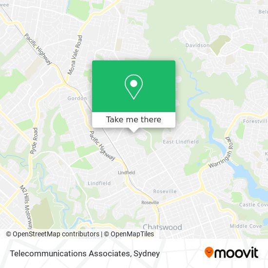 Telecommunications Associates map
