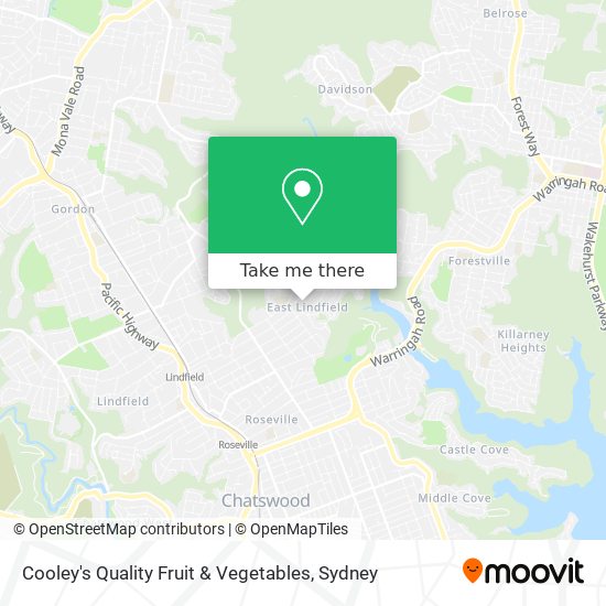 Cooley's Quality Fruit & Vegetables map