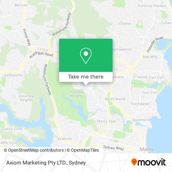 Axiom Marketing Pty LTD. map