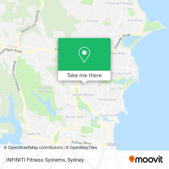 INFINITI Fitness Systems map