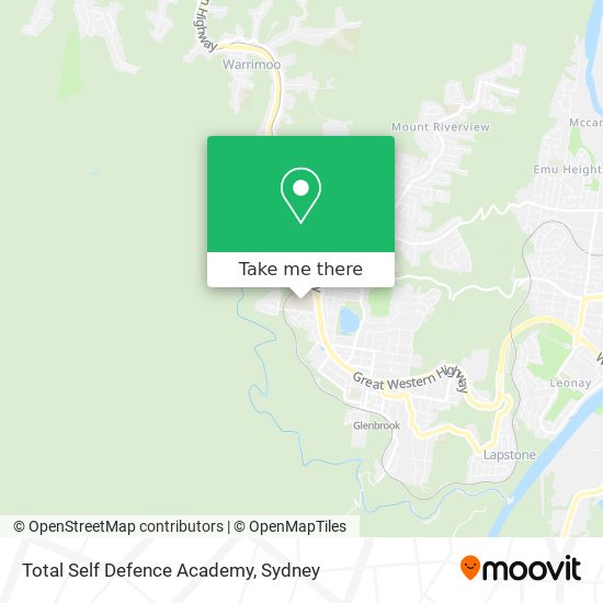 Total Self Defence Academy map