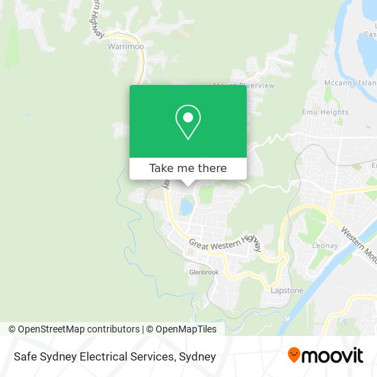 Mapa Safe Sydney Electrical Services