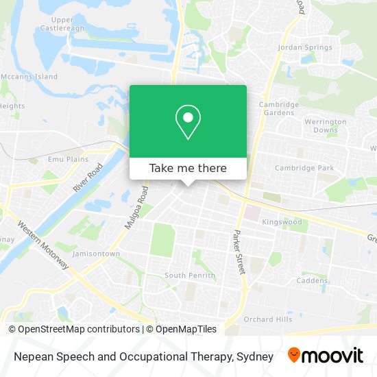 Nepean Speech and Occupational Therapy map