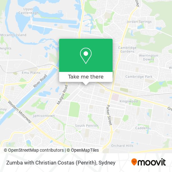 Zumba with Christian Costas (Penrith) map