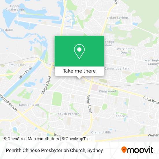 Mapa Penrith Chinese Presbyterian Church