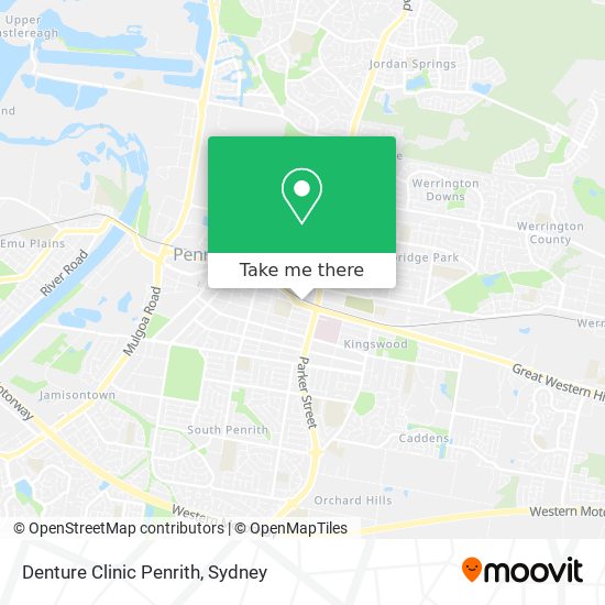 Mapa Denture Clinic Penrith