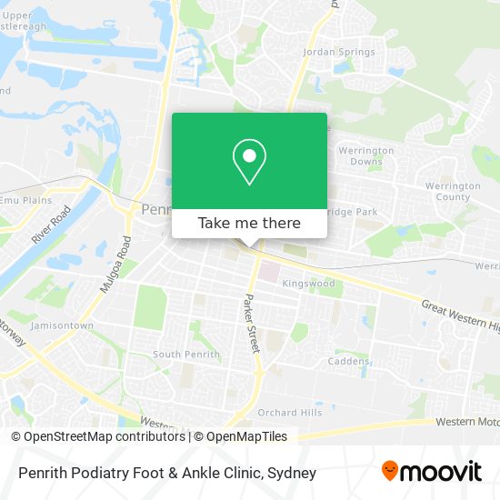 Penrith Podiatry Foot & Ankle Clinic map