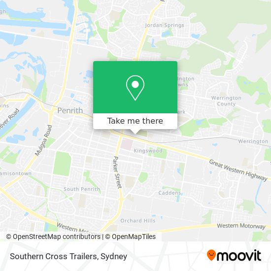 Southern Cross Trailers map