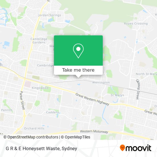 G R & E Honeysett Waste map