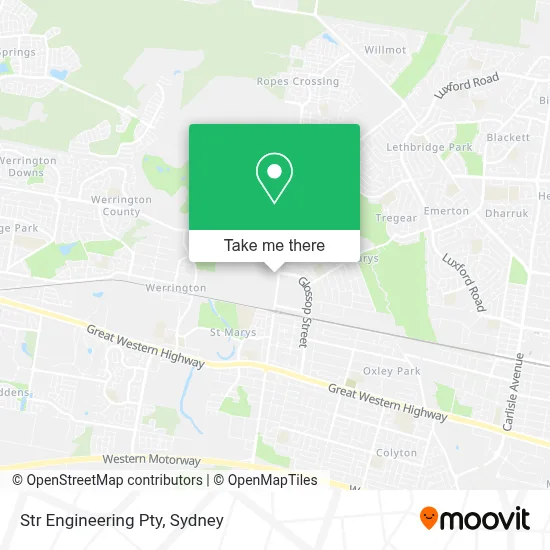 Str Engineering Pty map