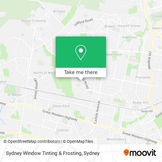 Mapa Sydney Window Tinting & Frosting