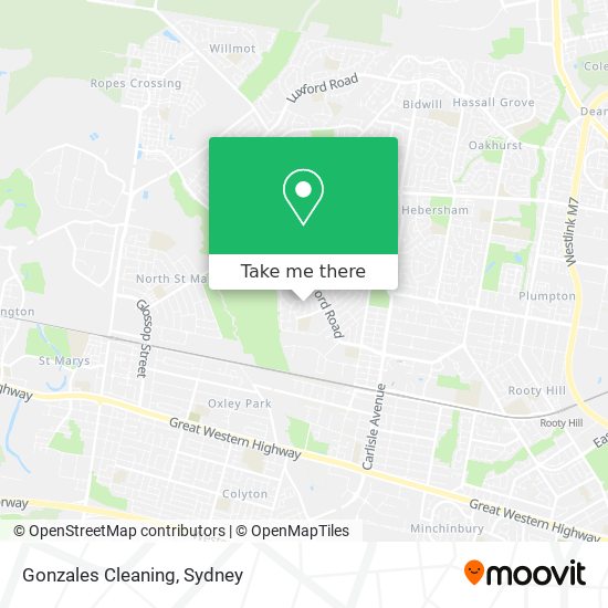 Gonzales Cleaning map