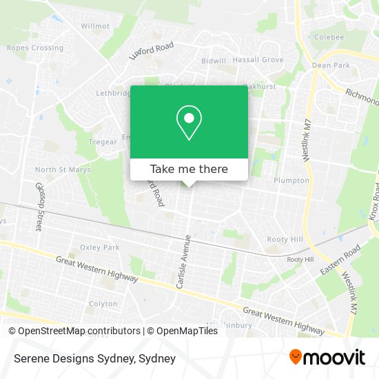 Serene Designs Sydney map