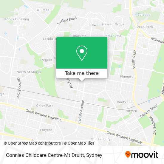 Mapa Connies Childcare Centre-Mt Druitt