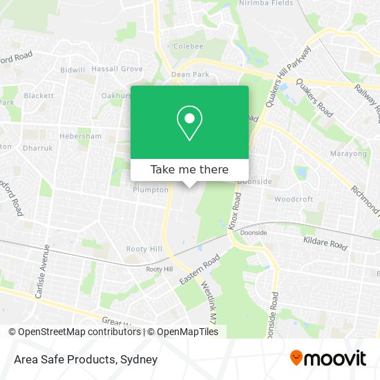 Mapa Area Safe Products