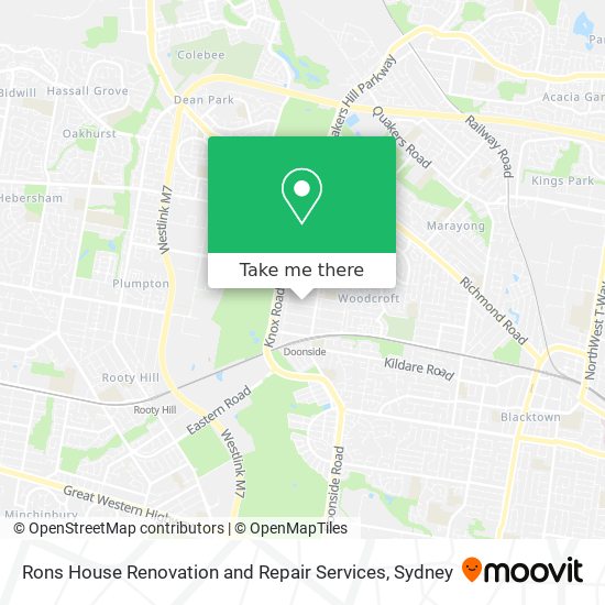 Rons House Renovation and Repair Services map