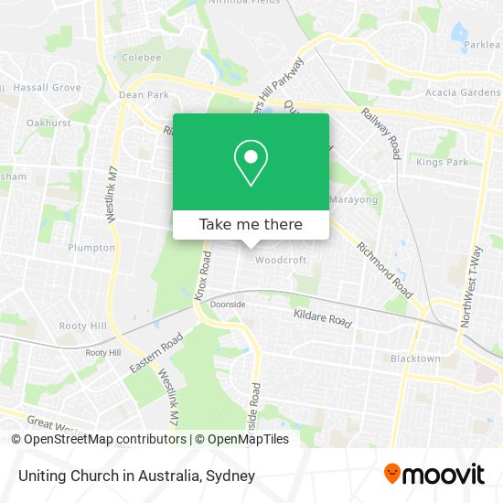 Uniting Church in Australia map