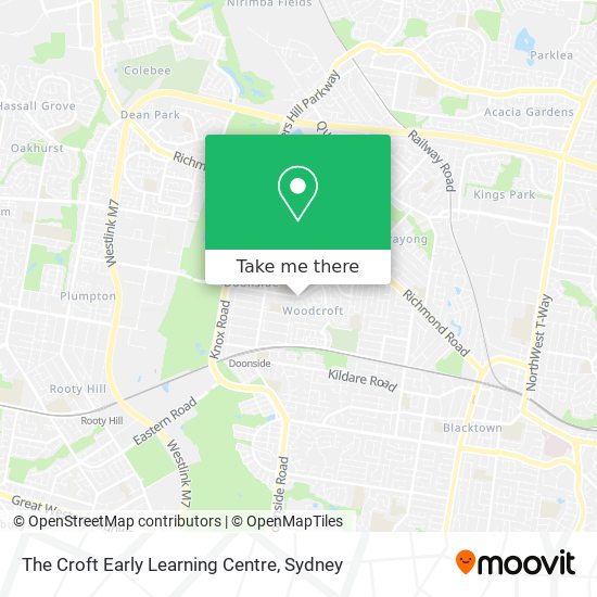 The Croft Early Learning Centre map