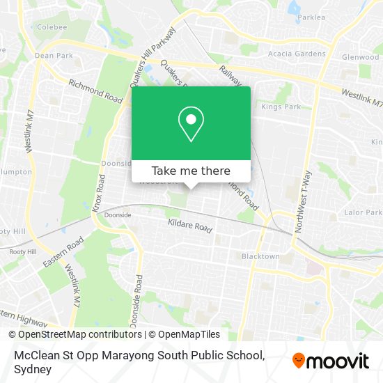 McClean St Opp Marayong South Public School map