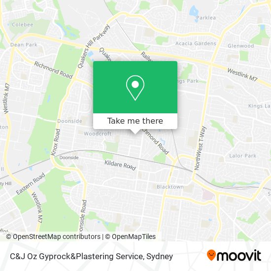 C&J Oz Gyprock&Plastering Service map