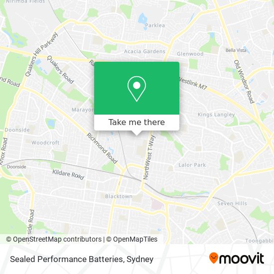 Sealed Performance Batteries map