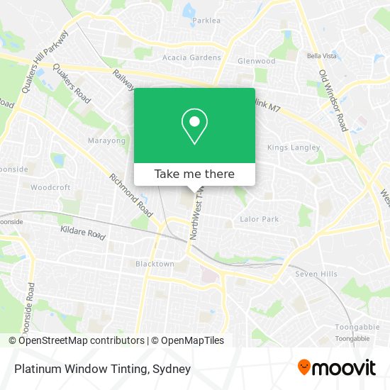 Platinum Window Tinting map