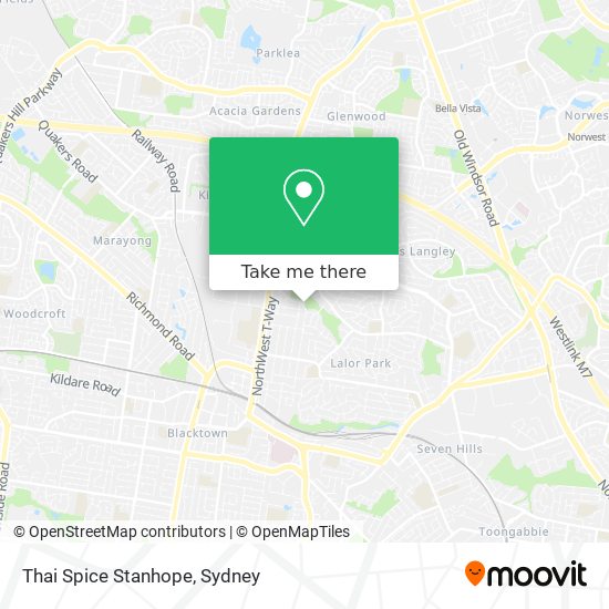 Thai Spice Stanhope map