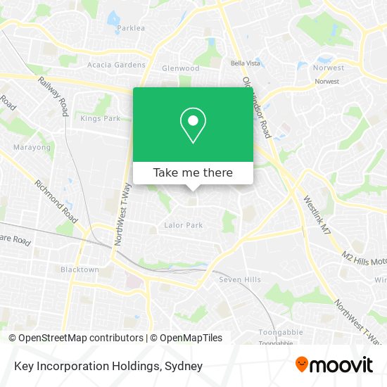 Key Incorporation Holdings map