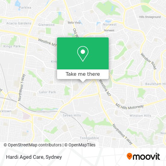 Hardi Aged Care map