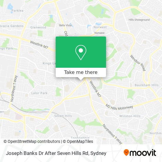 Joseph Banks Dr After Seven Hills Rd map