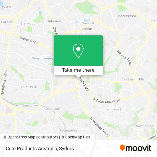 Cute Products Australia map