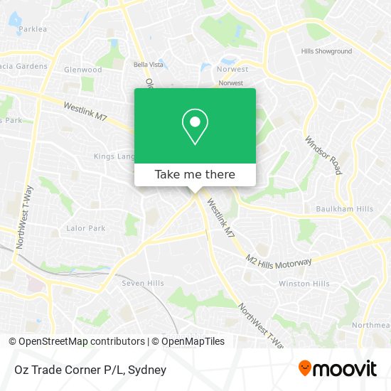 Mapa Oz Trade Corner P/L