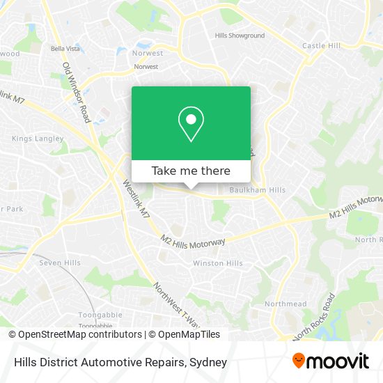 Hills District Automotive Repairs map