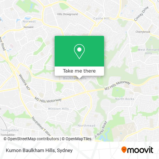 Kumon Baulkham Hills map
