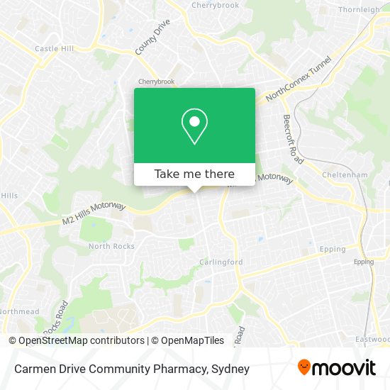 Carmen Drive Community Pharmacy map