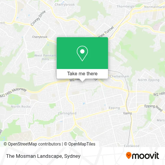 Mapa The Mosman Landscape