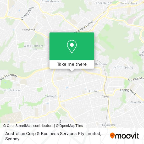 Australian Corp & Business Services Pty Limited map