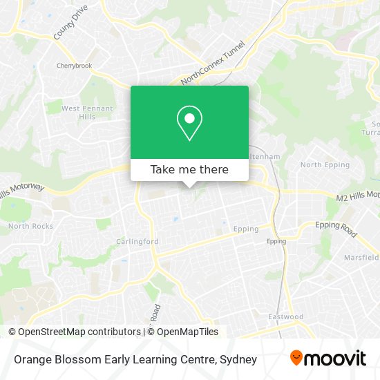 Mapa Orange Blossom Early Learning Centre