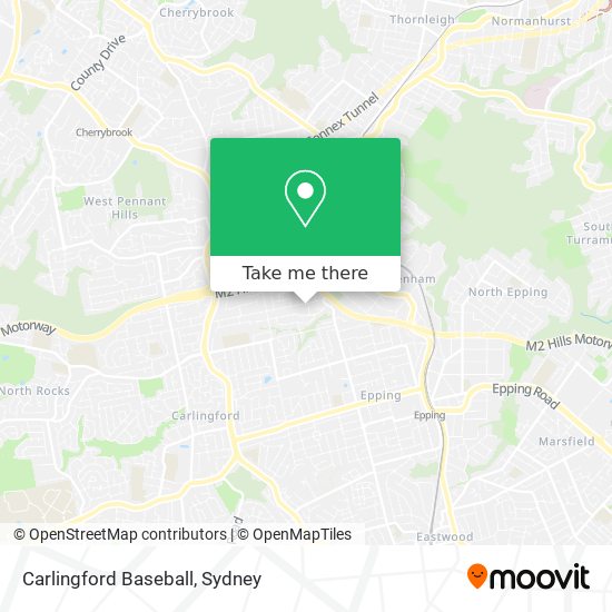 Carlingford Baseball map