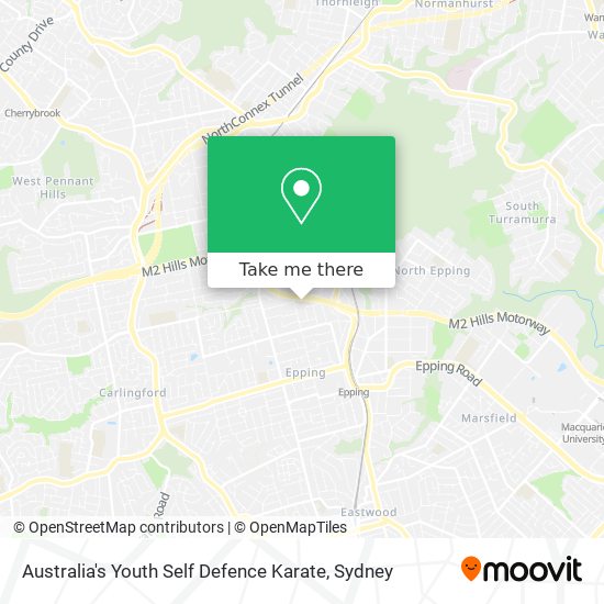 Mapa Australia's Youth Self Defence Karate