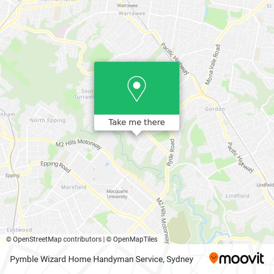 Pymble Wizard Home Handyman Service map